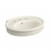 KOHLER Willamette 4-5/8 in. Vitreous China Pedestal Sink Basin in Biscuit with Overflow Drain - B00KL6ZH4W